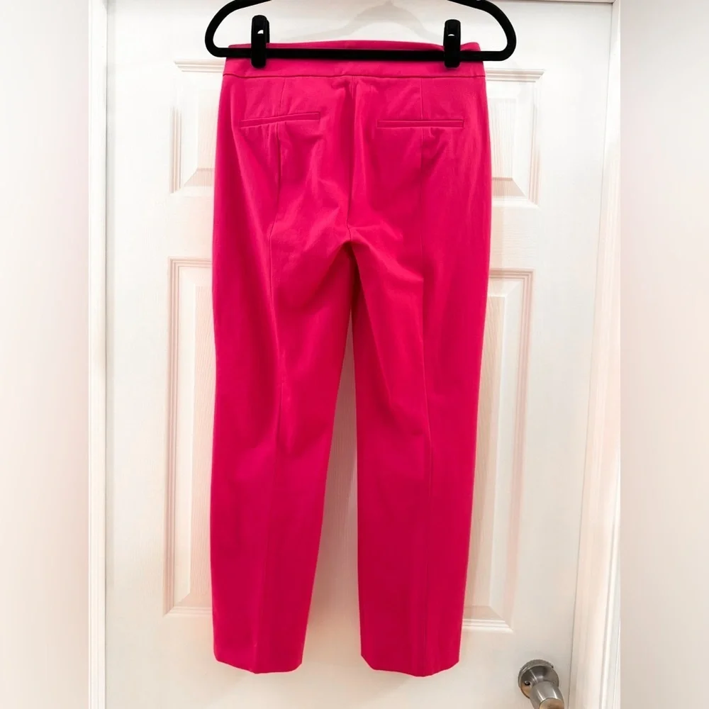NWT J. Crew Remi Pant Bi-Stretch Cotton Straight leg Pink Business Casual sz 4